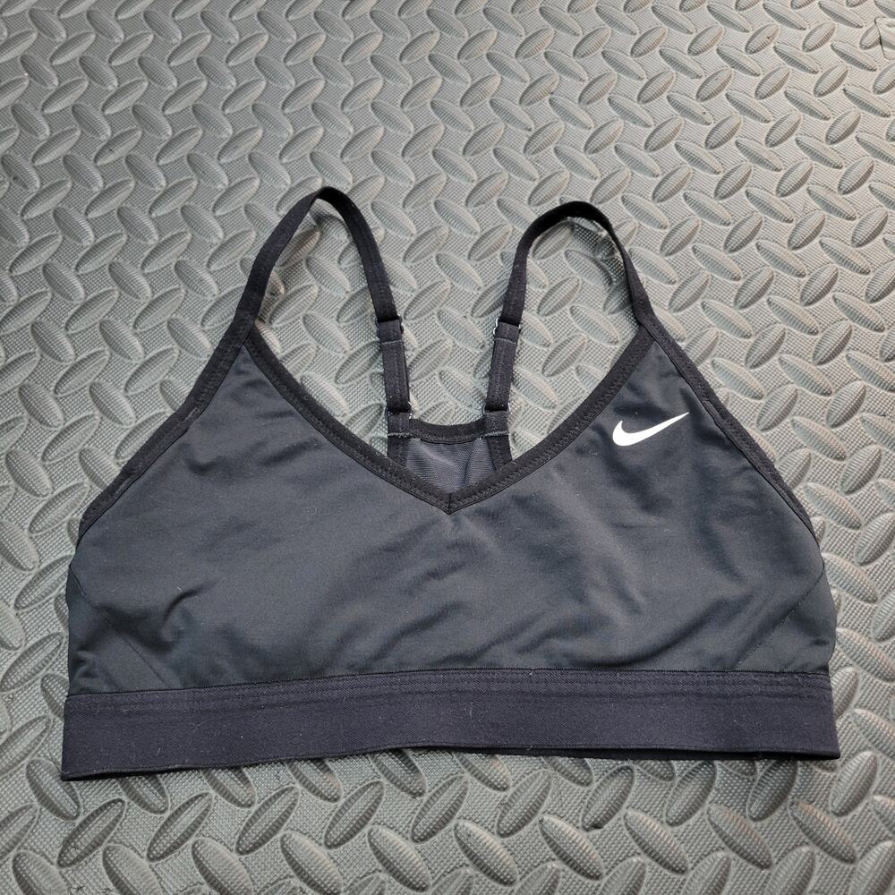 Nike Black Strappy Sports Bra Small Dri-Fit Yoga Training Athleisure Gorpcore